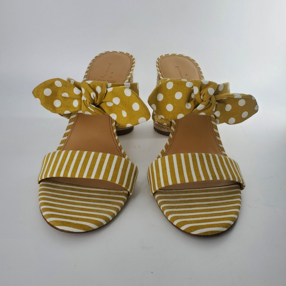 J. Crew women's size 9½ yellow and white heels